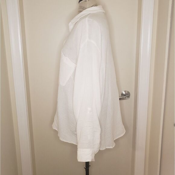 Sanctuary Cotton Buttonup Shirt Blouse - Picture 3 of 10